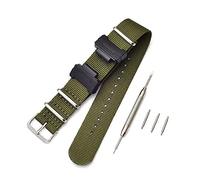 Shieranlee NATO Nylon Strap Watchband for Casio G-Shock GA-110 120 GA-400 GD-100 DW-5600 GLS-8900 Canvas Men Bracelet Band Black Adapters