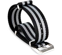 Shieranlee Premium NATO Watch Strap for Men - Adjustable Watch Straps - 300mm Replacement Seatbelt Nylon Watch Band with Floating Keeper & Advanced Stainless Steel Hardware - Available in 20mm & 22mm
