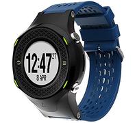 Shieranlee Soft Silicone Replacement Watch Band Wrist Strap Breathable Sport Watch Bracelet Compatible with Garmin Approach S4/S2, Vivoactive, 22mm Blue Silicone Band