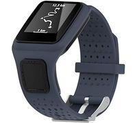 Shieranlee Soft Silicone Watchband Wrist Strap Bracelet Replacement for TomTom 1 Multi-Sport GPS HRM CSS AM Cardio Runner Watch Accessories