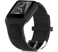 Shieranlee Soft Silicone Watchband Wrist Strap Bracelet Replacement for TomTom 1 Multi-Sport GPS HRM CSS AM Cardio Runner Watch Accessories