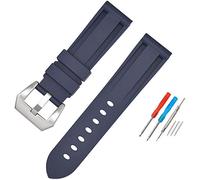 Shieranlee Sports Silicone Strap Suitable for Panerai PAM Watch 24MM Waterproof Strap