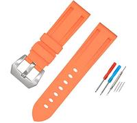 Shieranlee Sports Silicone Strap Suitable for Panerai PAM Watch 26MM Waterproof Strap