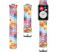 Shieranlee Straps Compatible with Huawei Watch Fit Strap, Soft Silicone Sport Replacement Colourful Band Wristband for Huawei Watch Fit Smartwatch