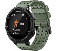 Shieranlee Watch Band Compatible with Garmin Forerunner 220/230/235/620/630/735XT/235lite/Approach S20/S5/S6 - Silicone Watchbands - Black - Unisex Adult