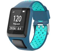 Shieranlee Watchband for TomTom Watch, Silicone Waterproof Breathable Sport Fitness Watch Strap Wristband replacement for TomTom Runner 2/ Runner 3/ Spark/Golfer 2 Sports GPS Running Smartwatch