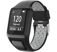 Shieranlee Watchband for TomTom Watch, Silicone Waterproof Breathable Sport Fitness Watch Strap Wristband replacement for TomTom Runner 2/ Runner 3/ Spark/Golfer 2 Sports GPS Running Smartwatch