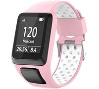 Shieranlee Watchband for TomTom Watch, Silicone Waterproof Breathable Sport Fitness Watch Strap Wristband replacement for TomTom Runner 2/ Runner 3/ Spark/Golfer 2 Sports GPS Running Smartwatch