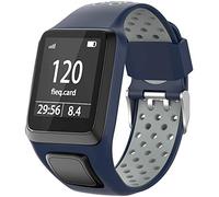 Shieranlee Watchband for TomTom Watch, Silicone Waterproof Breathable Sport Fitness Watch Strap Wristband replacement for TomTom Runner 2/ Runner 3/ Spark/Golfer 2 Sports GPS Running Smartwatch