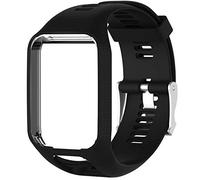 Shieranlee Watchband for TomTom Watch, Silicone Waterproof Breathable Sport Fitness Watch Strap Wristband replacement for TomTom Runner 2/ Runner 3/ Spark/Golfer 2 Sports GPS Running Smartwatch