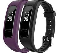 Shieranlee Wristband - Replacement Silicone Strap For Huawei Band 4E/3E - Black - Activity Tracker