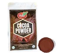 Shifaa Cocoa Powder Unsweetened Alkalized - Reddish Brown:10-12% | Rich in Antioxidants, High Fibre & Protein | No Sugar Added | Vegan, Non-GMO | Halal & Kosher | For Baking, Drinks, Desserts - 450g