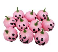 SHIFANQI 10Pcs Small Artificial Pumpkins, Fall Fake Foam Pumpkin Decor, Autumn Decorations for Thanksgiving Harvest Halloween Christmas Home Table Centerpiece Decoration, Pink