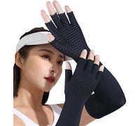 SHIFANQI Copper Long Arthritis Gloves - Copper Infused Extra Long Fit Compression Glove for Women & Men Computer Typing, Carpal Tunnel and Support Wrist Hands Pain Relief,1 Pair (S)