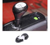 SHIFENG Compatible with Smart Fortwo 451 2008-2015 ASB Carbon Fibre Car Gear Shift Head Cover Trim Accessories (Carbon Fiber)