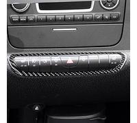 SHIFENG Compatible with Smart Fortwo 451 2008-2015 Carbon Fibre Style Car Interior The decorative frame of the Central Control Door Lock Switch Button Trim