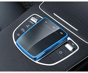 SHIFENG For MB New C E S GLC Class W206 W223 X253 2020-21 AMG-GT X290 CLS-Class C257 2018-2021 EQC N293 V Class W447 2020 Soft TPU Car Center Console Mouse Protect Cover Shell(Blue)