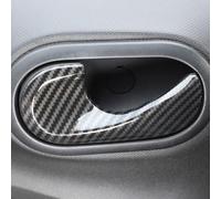 SHIFENG for Smart 453 Fortwo Forfour 2015-2020 ABS Car Interior Moulding Decoration Cover Trim Carbon Fiber Accessories (2pcs Inner Pull Hand Trim)