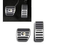 SHIFENG For Smart 453 fortwo forfour Car Accelerator Brake Pedal Cover Accessories(Silver, Smart logo)