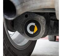 SHIFENG For Smart fortwo forfour 453 451 450 Car Chassis Rear Pipeline Rubber Stopper Waterproof Cover Plug Auto Accessories(Black with C logo)
