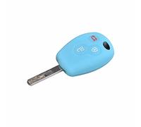 SHIFENG Silicone Car Key Case Cover Skin Holder Compatible with Smart 453 Fortwo Forfour Renault Megane 3 Fluence Accessories(Sky blue)