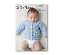 ShiFio's Patterns Baby Bobble Cardigan Crochet Pattern, Preemie to 6 Months, Aran Yarn, Paper Instructions, CP309