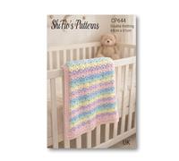 ShiFio's Patterns Crochet blanket for babies, double knitting baby crochet pattern, finished size will be 69cm x 61cm, Booklet, Book, Instructions CP644