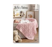 ShiFio's Patterns Crochet Pattern for Aran Baby Blanket, Paper Pattern, 72cm x 69cm, CP346