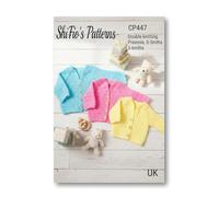 ShiFio's Patterns Crochet Pattern for Babies Raglan Cardigan, Baby V-Neck Cardigan Pattern, 3 Sizes Preemie, 0 to 3 Months, 3 to 6 Months UK Terminology, Double Knitting, DK, CP447