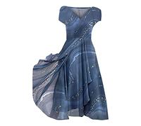 Shift Dresses for Women 2025 Bride Dresses Wedding with Pockets Pleated midi Dress Mother of The Groom Floral Printed tie Front Twist Stretchy See Through White Party Dress Women Summer Neck