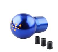 Shift Handle Aluminum Alloy Round 5 Speed Gear Shift Knob Reverse Lockout Lever Lifter Up Gear Shift Knob Shifter(Blue)