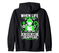 Shift Happens I'll Drop My Gear Funny Gearhead Zip Hoodie