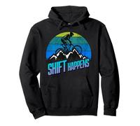 Shift happens mountain biker Pullover Hoodie