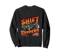 Shift Happens - Stick Shift Humor Three Pedals Sweatshirt
