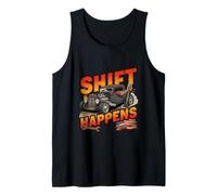 Shift Happens - Stick Shift Humor Three Pedals Tank Top