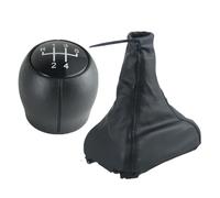 Shift Knob Base 5 Speed Chrome Black Gear Shift Knob Handbrake Grips Gaiter Boot Cover Case Replacement for Opel Astra F 1991-1997 Replacement(Gear Knob A)(2pcs C)