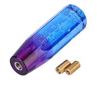 Shift Knob, Two-Color Crystal Bubble Manual Shift Stick, Gear Shifter Universal Manual Gear Stick Lever Head Compatible with 8mm 10mm Threaded Fittings (Blue Purple),Gear Shift Head,Shift Accessories