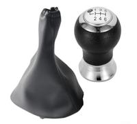 Shift Lever Cover and Gearshift Knob Compatible with For Toyota For Yaris II For MK2 Manual Transmission Models 2005 Through 2011 (6R Silver)