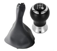 Shift Lever Cover and Gearshift Knob Compatible with For Toyota For Yaris II For MK2 Manual Transmission Models 2005 Through 2011 (5R Black)