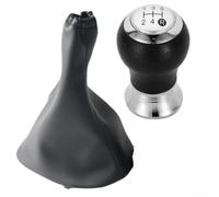 Shift Lever Cover and Gearshift Knob Compatible with For Toyota For Yaris II For MK2 Manual Transmission Models 2005 Through 2011 (5R Silver)