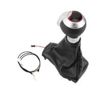 Shift Lever Metal Leather Led Gear Stick Shift Knob for Lexu-s ES 2018 to 2021 UX 2019 to 2020 Lx 2022 Shifter Gearbox Handle Gear Rod(with LED Silvery)