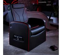 Shift Luxe JR Ottoman Gaming Armchair with Speakers and Storage X Rocker Black One Size