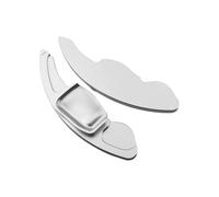 Shift Paddle Compatible with Skoda for Scala for Monte for Carlo for Superb 3V Car Steering Wheel Shifter Paddle Extend Sticker Car Paddle Shift Extenders(Silver)