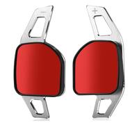 Shift Paddle Extension 2Pcs Steering Wheel Paddles Extension Shifters For A4 B8 A3 8P S3 A5 A6 S6 C6 Q5 A8 R8 TTS MK2 8J(Silver)