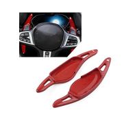 Shift Paddle Extension For BMW For 3 5 6 7 8 Series For X3 For X4 For X5 For X6 For X7 For M5 Carbon Fiber Car Steering Wheel Paddle Shifter Extension(Carbon Fiber Red)