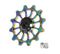 Shift Pulley Wheels,12T Bike Shift Pulley - Aluminum Alloy Wheel Guide Roller Pulley Jockeys 12T, Ceramic Bearings, Accessories