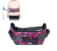 Shift Waist Belt with Three Handles, Simple Style Transfer Belt with 3 Handles, Patient Lift Belt for Bed to Wheelchair Transfer, Lifting Aid for Elderly & Limited Mobility (Purple)