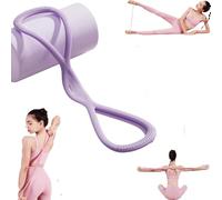 Shiftalter Resistance Bands, Figure 8 Resistance Band, Resistance Bands with Handles, Fitness Band for Workout Home Gym Stretching Pilates (Purple-15LB)