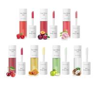 Shiftalter Tinted Lip Glow Oil - For Lush, Hydrated Lips with a Natural Glow, Hydrating Lip G Low Oil, Hydrating Lip Tint with Glossy Finish, Sticky Long-Lasting Shiny Fruit Flavor Lip Stain (7pcs)
