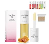 Shiftalter Tinted Lip Glow Oil - For Lush, Hydrated Lips with a Natural Glow, Keep Shiny All Day with Waterproof, Sticky Long-Lasting Shiny Fruit Flavour Lip Stain (05#Honey)